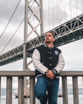 Black Wealth Letterman Jacket