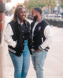 Black Wealth Letterman Jacket